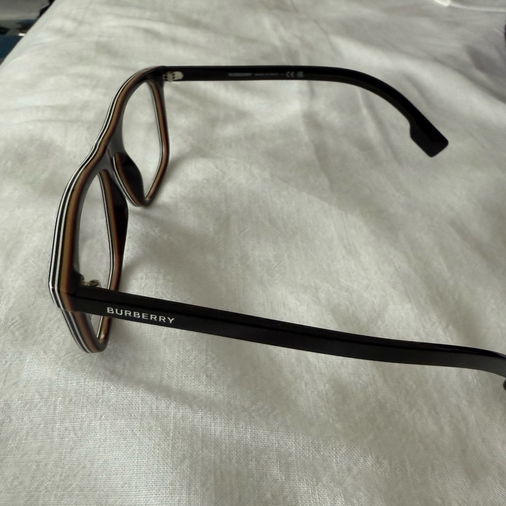 Burberry Black Eyeglasses with Tan Case - Picture 6 of 7